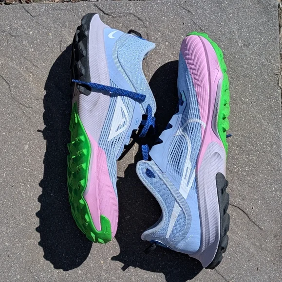 Nike Running Air Zoom Terra Kiger 8 sneakers lite marine white Size Women Size 9 - Picture 12 of 12